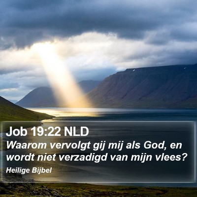 Job 19:22 NLD Bible Verse Image