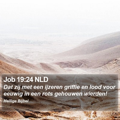 Job 19:24 NLD Bible Verse Image