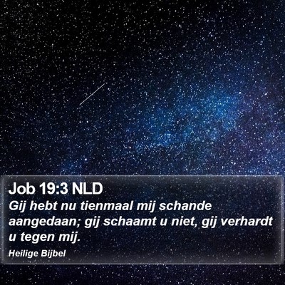 Job 19:3 NLD Bible Verse Image
