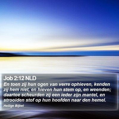 Job 2:12 NLD Bible Verse Image