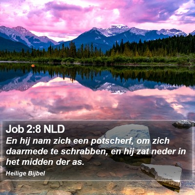 Job 2:8 NLD Bible Verse Image