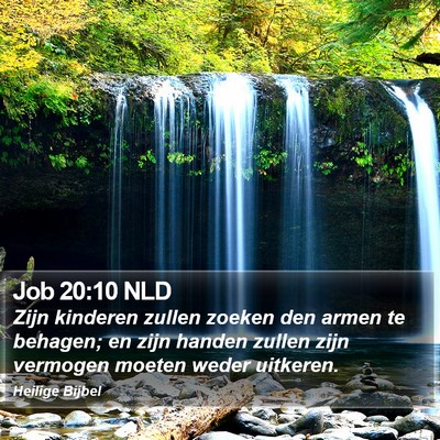 Job 20:10 NLD Bible Verse Image