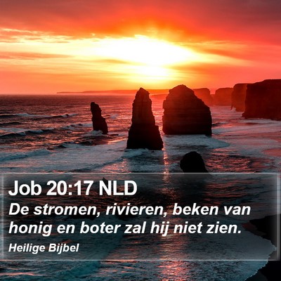 Job 20:17 NLD Bible Verse Image