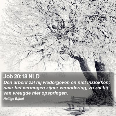 Job 20:18 NLD Bible Verse Image