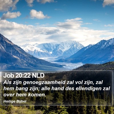 Job 20:22 NLD Bible Verse Image
