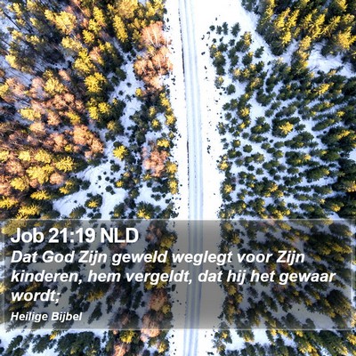 Job 21:19 NLD Bible Verse Image
