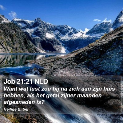 Job 21:21 NLD Bible Verse Image