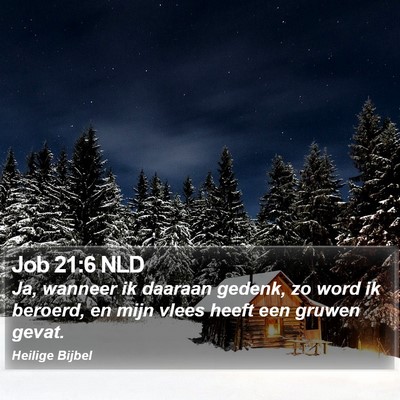 Job 21:6 NLD Bible Verse Image