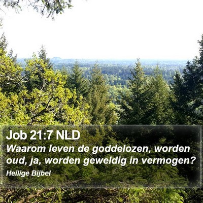 Job 21:7 NLD Bible Verse Image