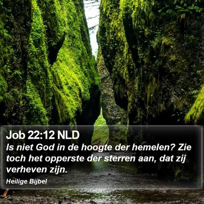 Job 22:12 NLD Bible Verse Image