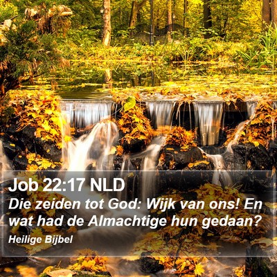 Job 22:17 NLD Bible Verse Image