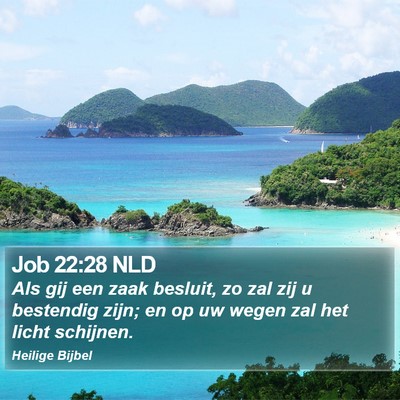 Job 22:28 NLD Bible Verse Image