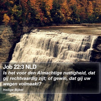 Job 22:3 NLD Bible Verse Image
