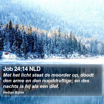 Job 24:14 NLD Bible Verse Image