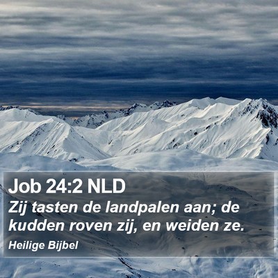 Job 24:2 NLD Bible Verse Image