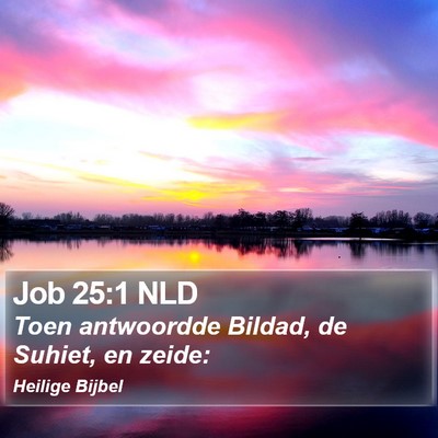Job 25:1 NLD Bible Verse Image