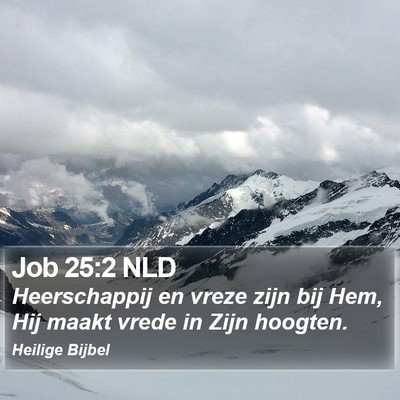 Job 25:2 NLD Bible Verse Image