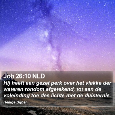 Job 26:10 NLD Bible Verse Image