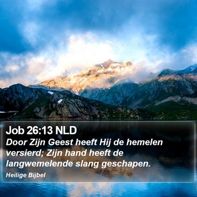 Job 26:13 NLD Bible Verse Image