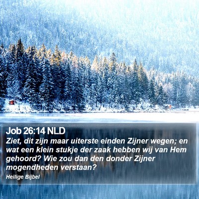 Job 26:14 NLD Bible Verse Image