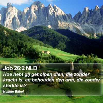 Job 26:2 NLD Bible Verse Image