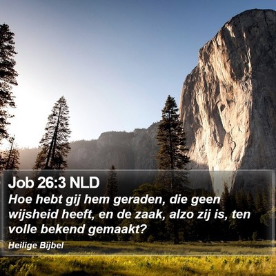 Job 26:3 NLD Bible Verse Image