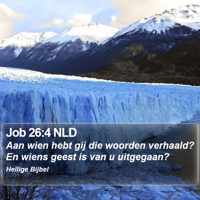 Job 26:4 NLD Bible Verse Image