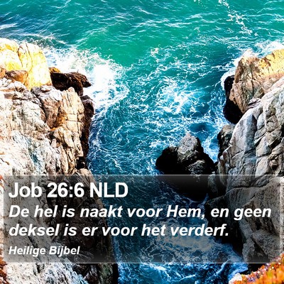 Job 26:6 NLD Bible Verse Image