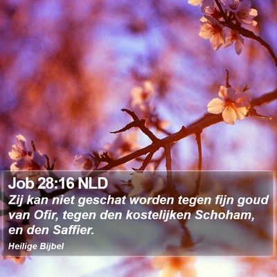Job 28:16 NLD Bible Verse Image