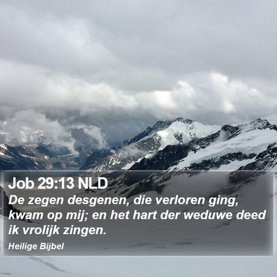 Job 29:13 NLD Bible Verse Image