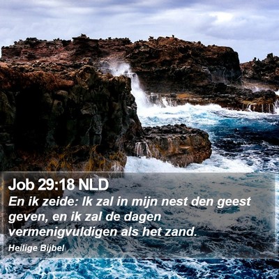 Job 29:18 NLD Bible Verse Image