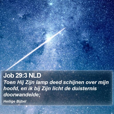 Job 29:3 NLD Bible Verse Image
