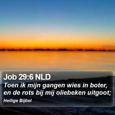 Job 29:6 NLD Bible Verse Image