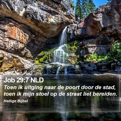 Job 29:7 NLD Bible Verse Image