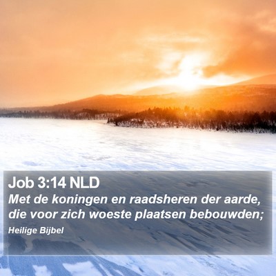 Job 3:14 NLD Bible Verse Image