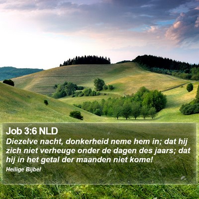 Job 3:6 NLD Bible Verse Image