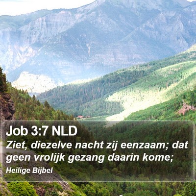 Job 3:7 NLD Bible Verse Image
