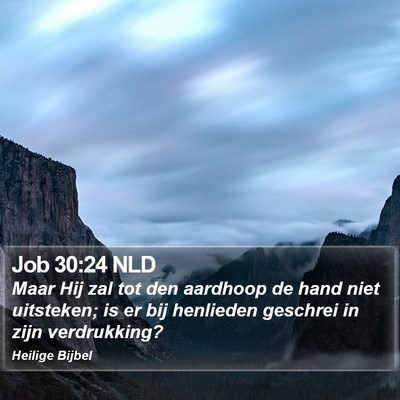 Job 30:24 NLD Bible Verse Image