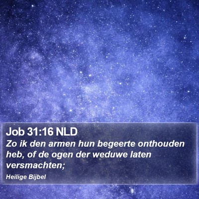 Job 31:16 NLD Bible Verse Image