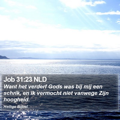 Job 31:23 NLD Bible Verse Image