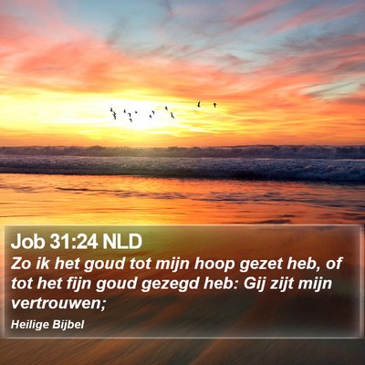 Job 31:24 NLD Bible Verse Image
