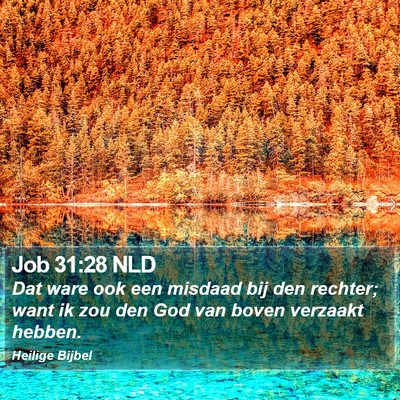 Job 31:28 NLD Bible Verse Image