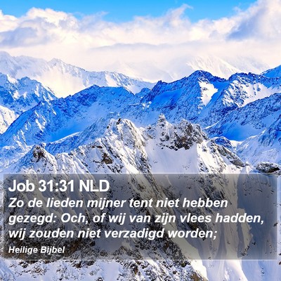 Job 31:31 NLD Bible Verse Image