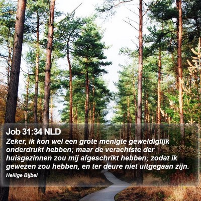 Job 31:34 NLD Bible Verse Image