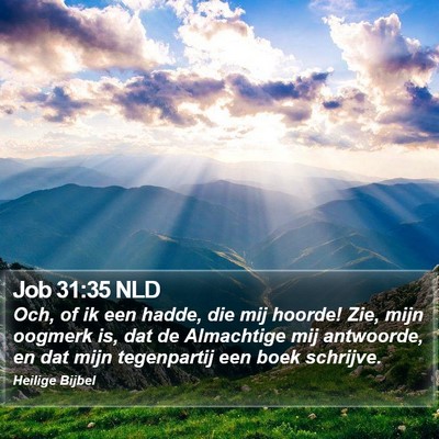 Job 31:35 NLD Bible Verse Image