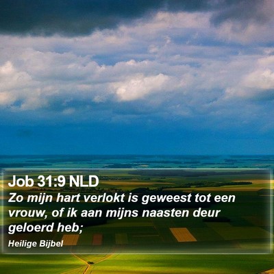 Job 31:9 NLD Bible Verse Image