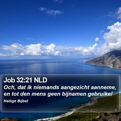 Job 32:21 NLD Bible Verse Image