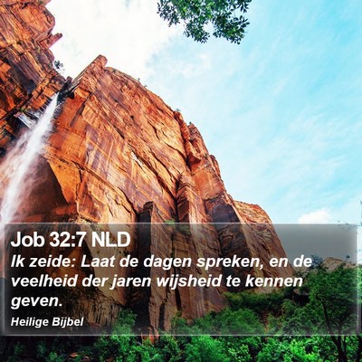 Job 32:7 NLD Bible Verse Image