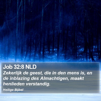 Job 32:8 NLD Bible Verse Image