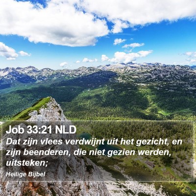 Job 33:21 NLD Bible Verse Image